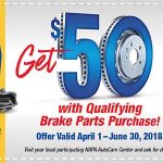 Get $50 back on select NAPA Brakes