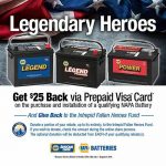 GET BACK GIVE BACK NAPA Batteries on sale