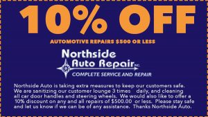 Save 10% off your auto repair at Northside