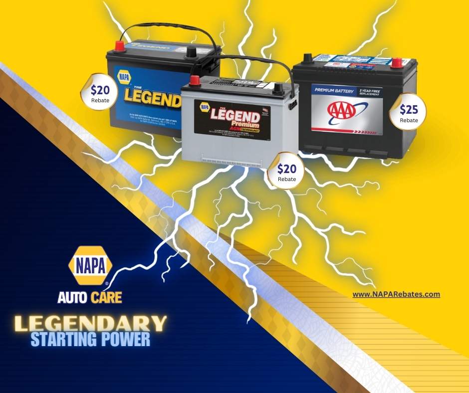 NAPA Batteries Legendary Starting Power