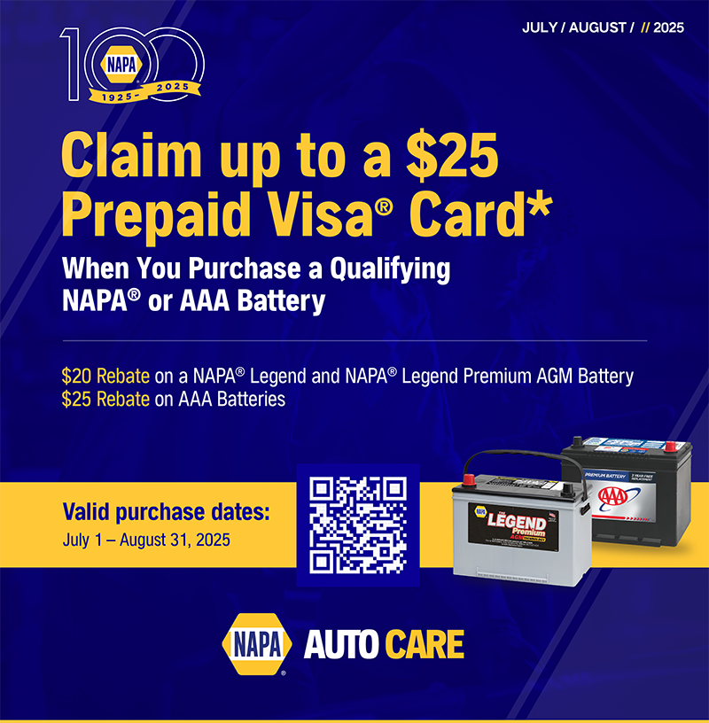 NAPA Battery Rebate